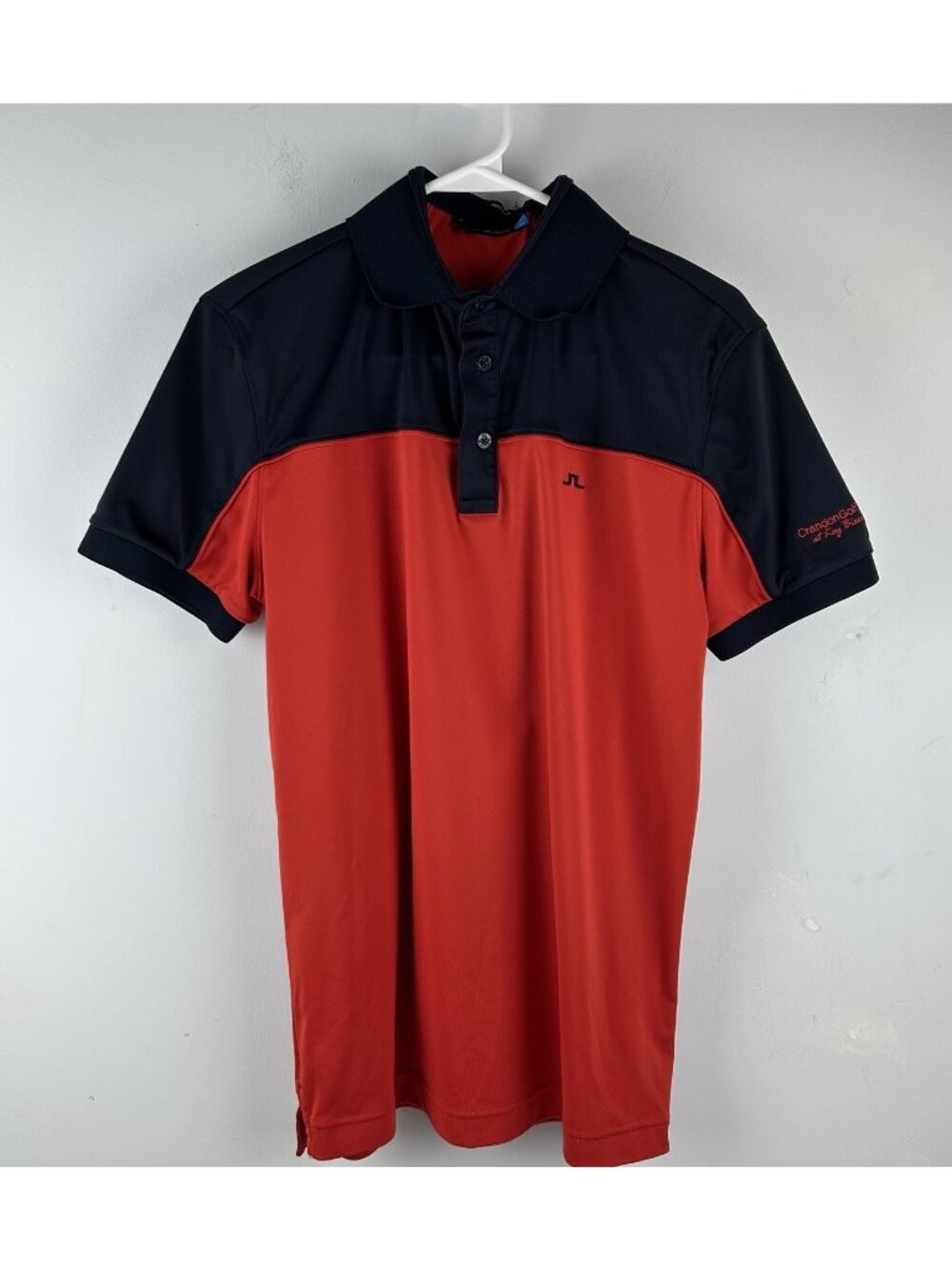 J Lindeberg Men’s MATEO REG FIT  COOLMAX Golf Shirt Size M Crandon Golf